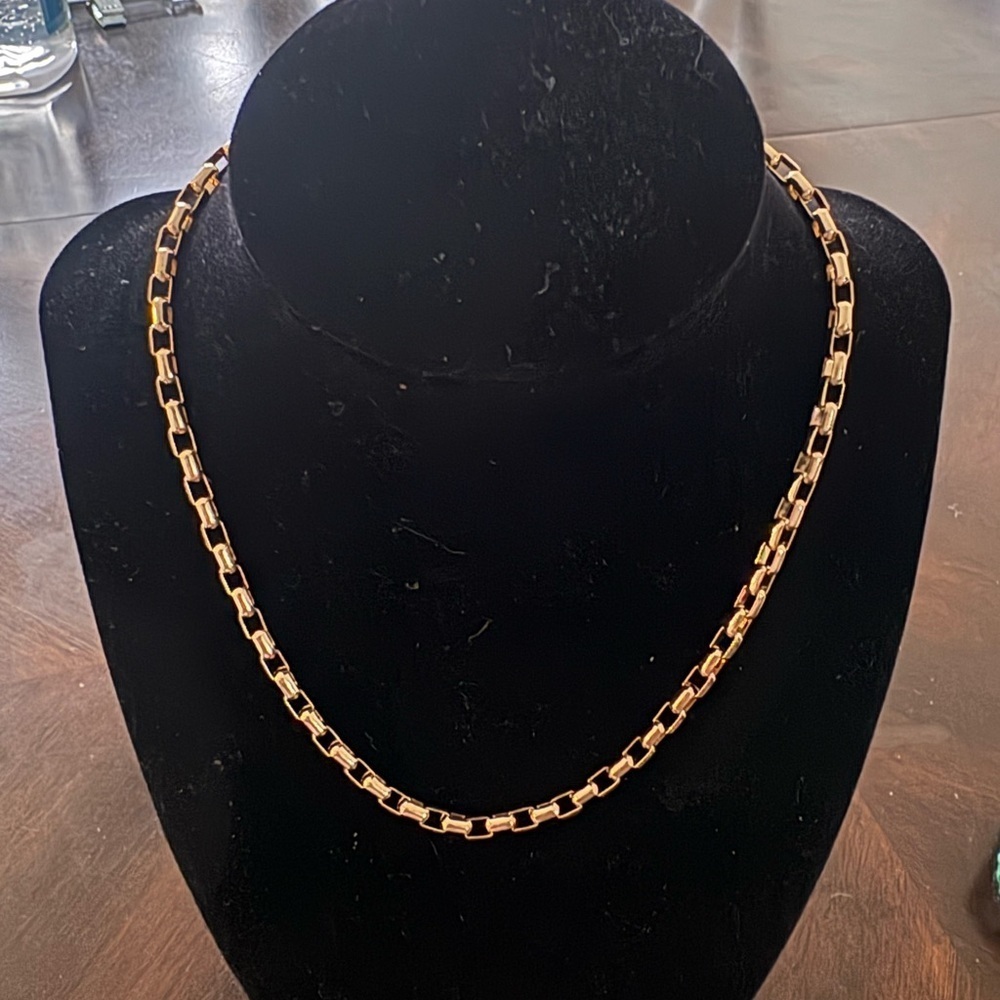 Gold  color Luxe Cable Chain (Solid Links) 15”